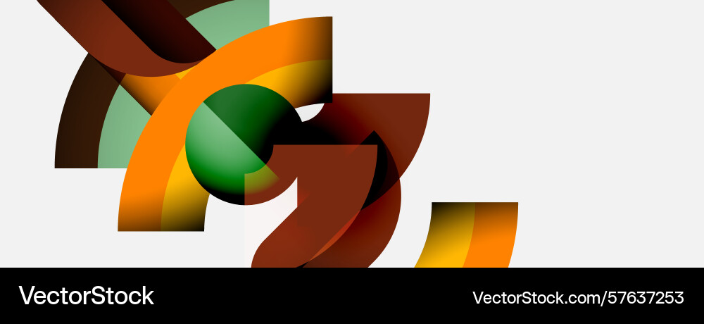 Abstract shapes overlap creating dynamic Abstract shapes overlap creating dynamic Vector Image