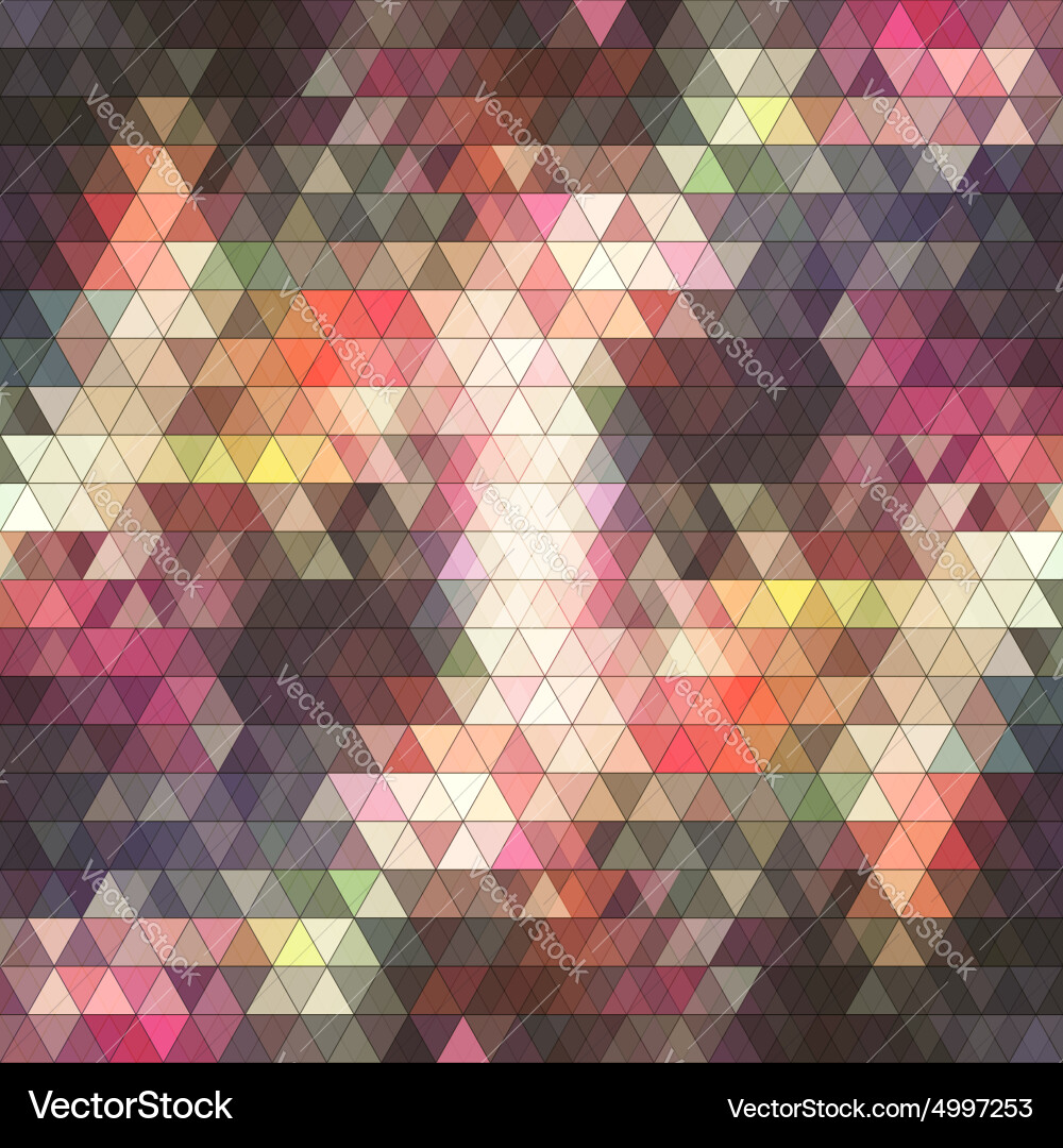 Abstract triangles background for design Vector Image