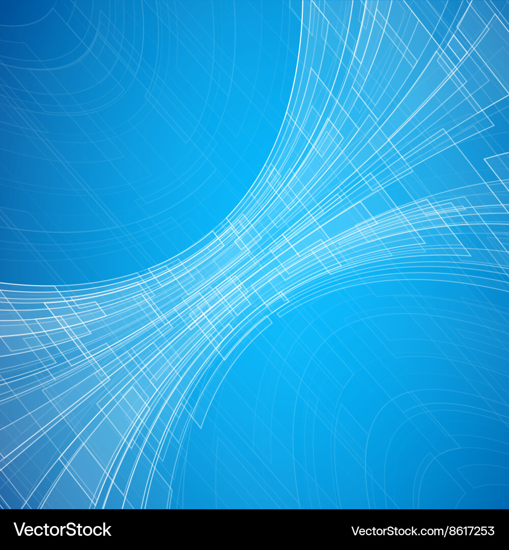 Blue Wireframe Background Vector Image