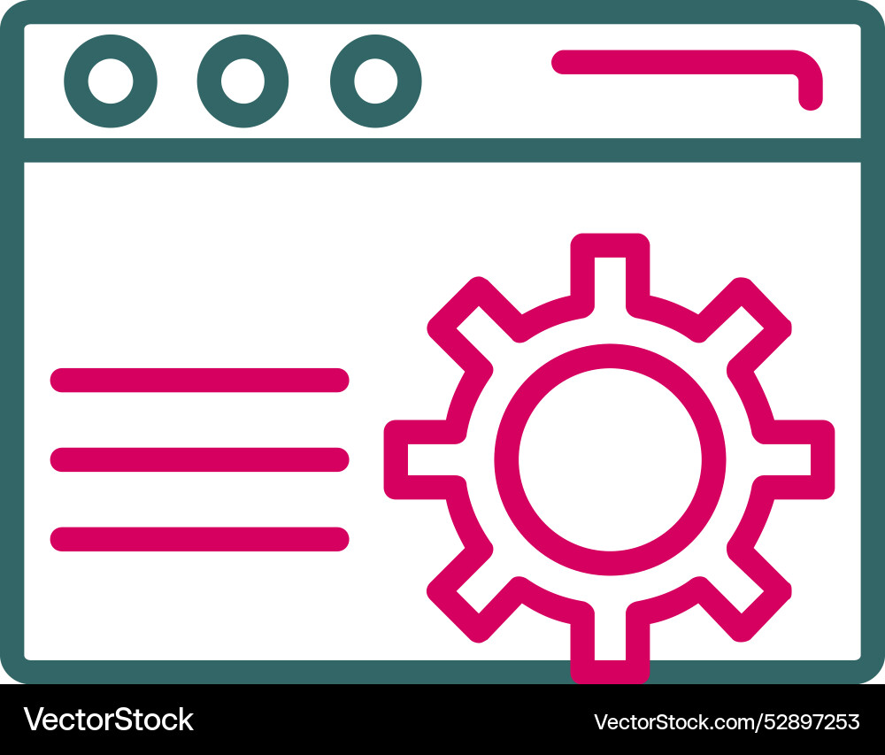 Browser icon design Vector Image