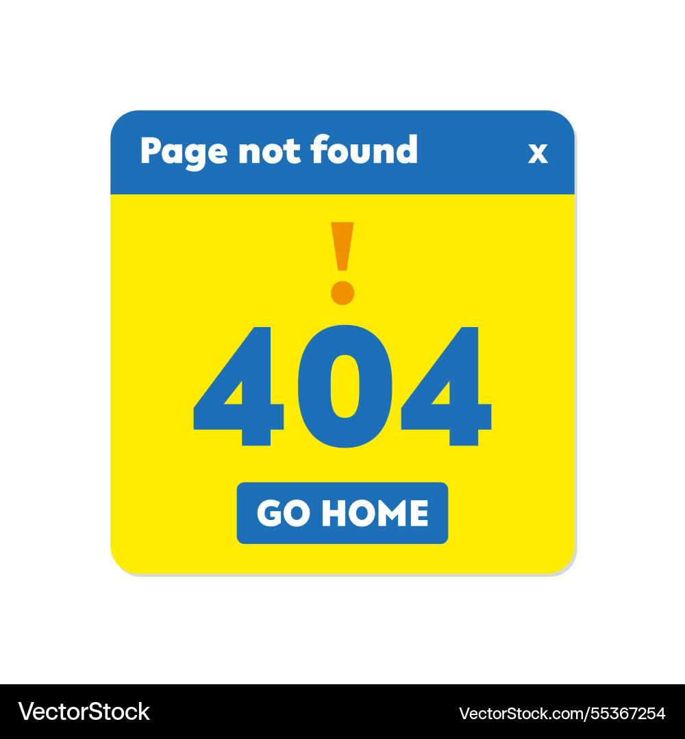 404 error web page template for website oops 404 error web page template for website oops vector image