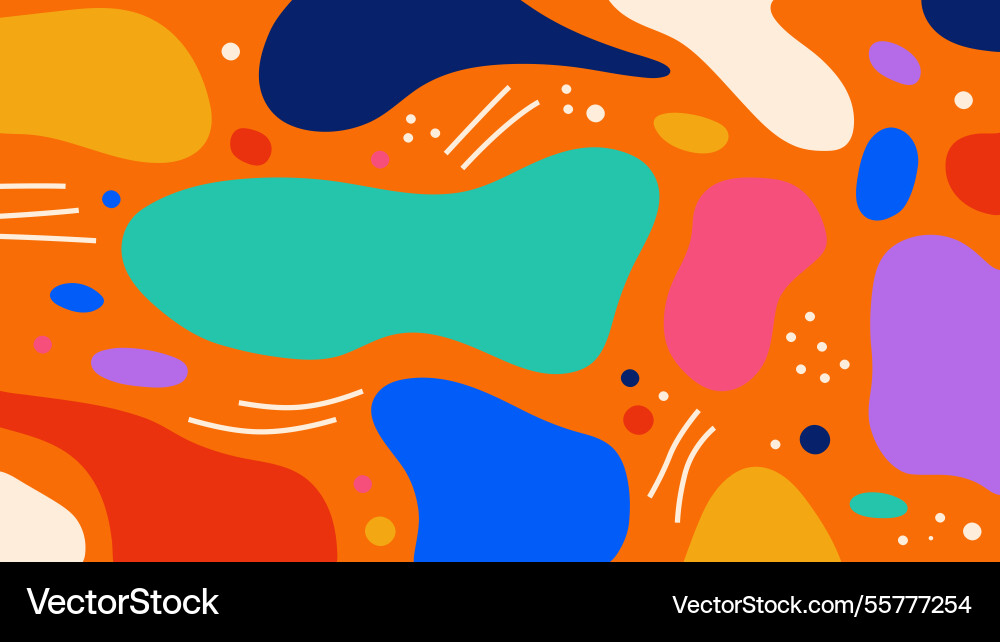 Fluid forms colorful abstract background Fluid forms colorful abstract background Vector Image