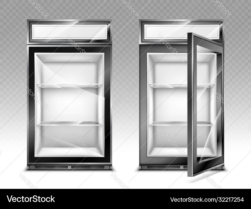Minikühlschrank für Getränke mit Digitalanzeige Minikühlschrank für Getränke mit Digitalanzeige vektorbild