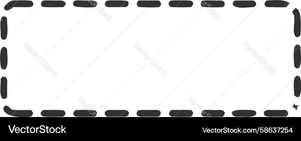 Rounded Rectangle Border Frame Vector Image