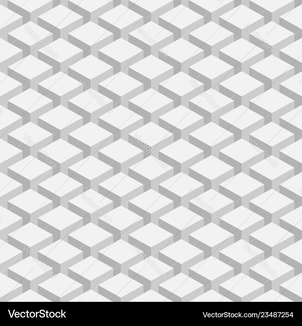 Seamless pattern with 3-d effect cubes Seamless pattern with 3-d effect cubes vector image