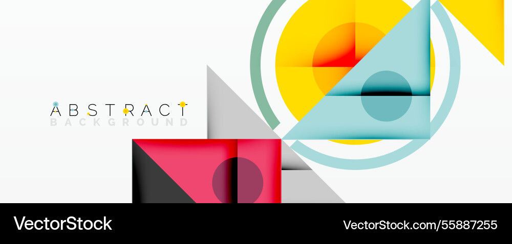Abstract geometric composition with intersecting Abstract geometric composition with intersecting Vector Image