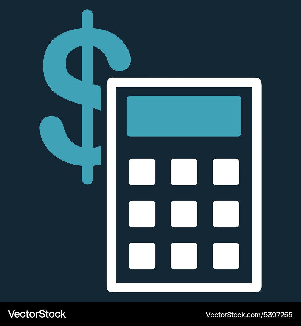 Calculation icon from commerce set Vector Image
