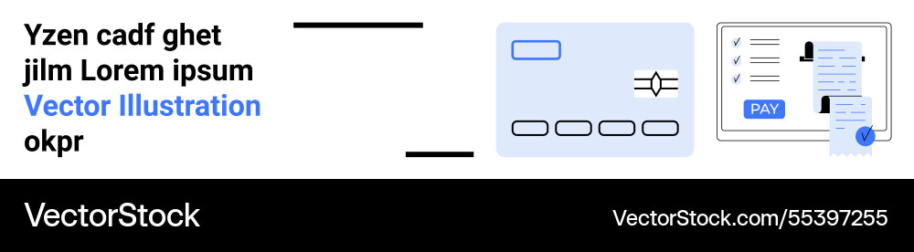 Online payment process with secure transaction Online payment process with secure transaction vector image