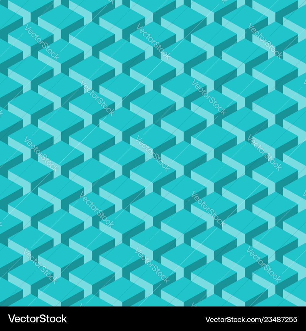 Seamless pattern with 3-d effect cubes Seamless pattern with 3-d effect cubes vector image