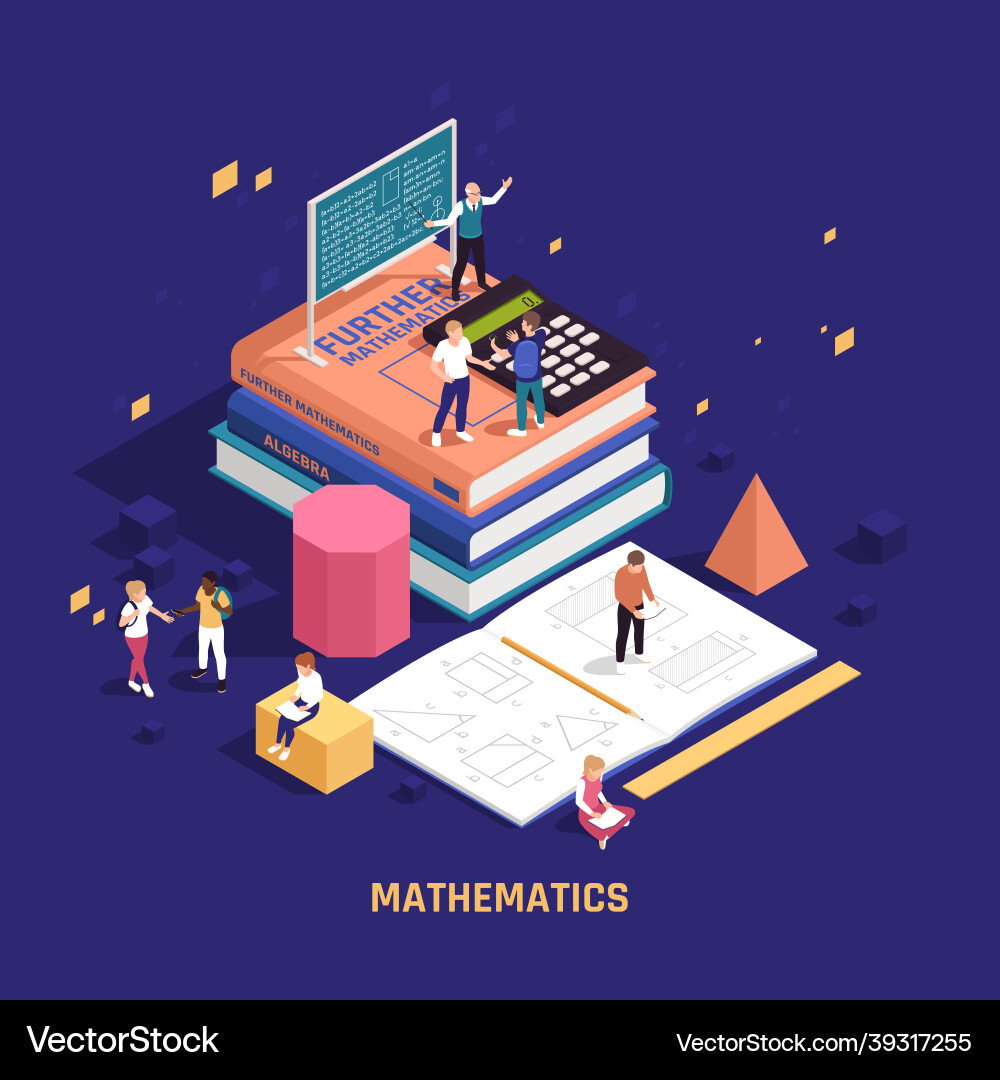 Stem education isometric poster Royalty Free Vector Image