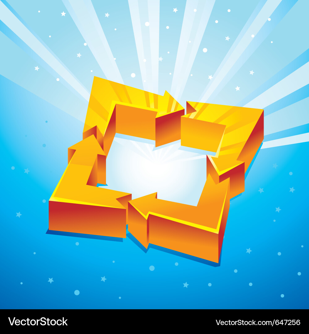 Abstract background with arrows vector image