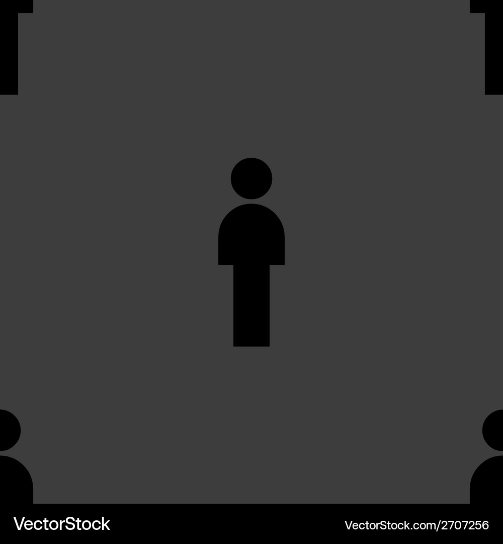 Man restroom web icon flat design seamless pattern Vector Image