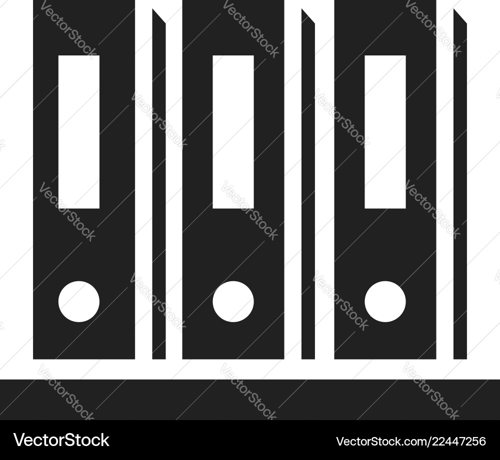 Office folder icon simple style Vector Image