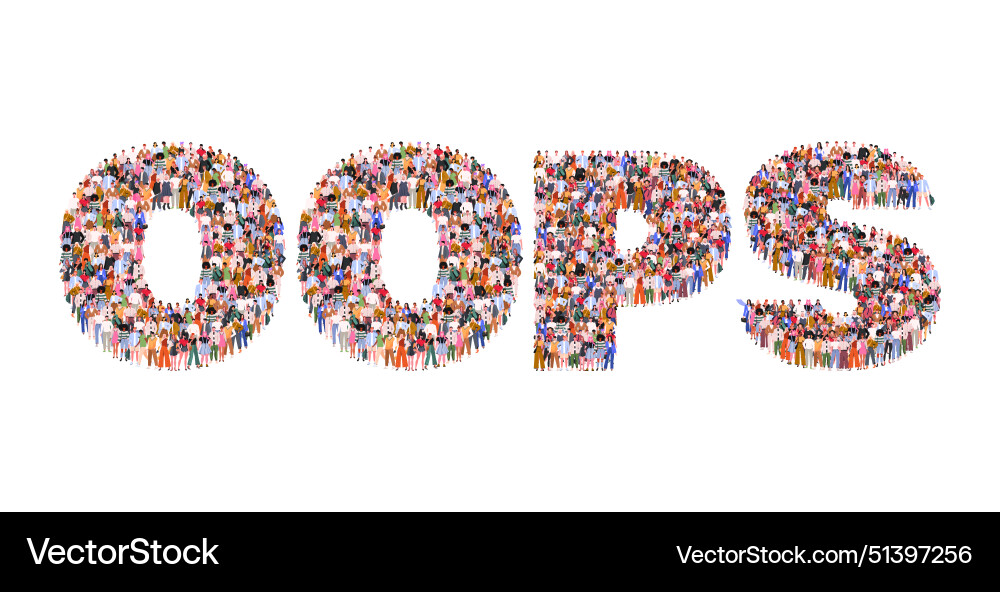 Oops page not found error 404 Oops page not found error 404 vector image