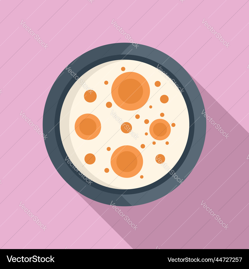 Medicine bacteria icon flat petri dish Medicine bacteria icon flat petri dish vector image