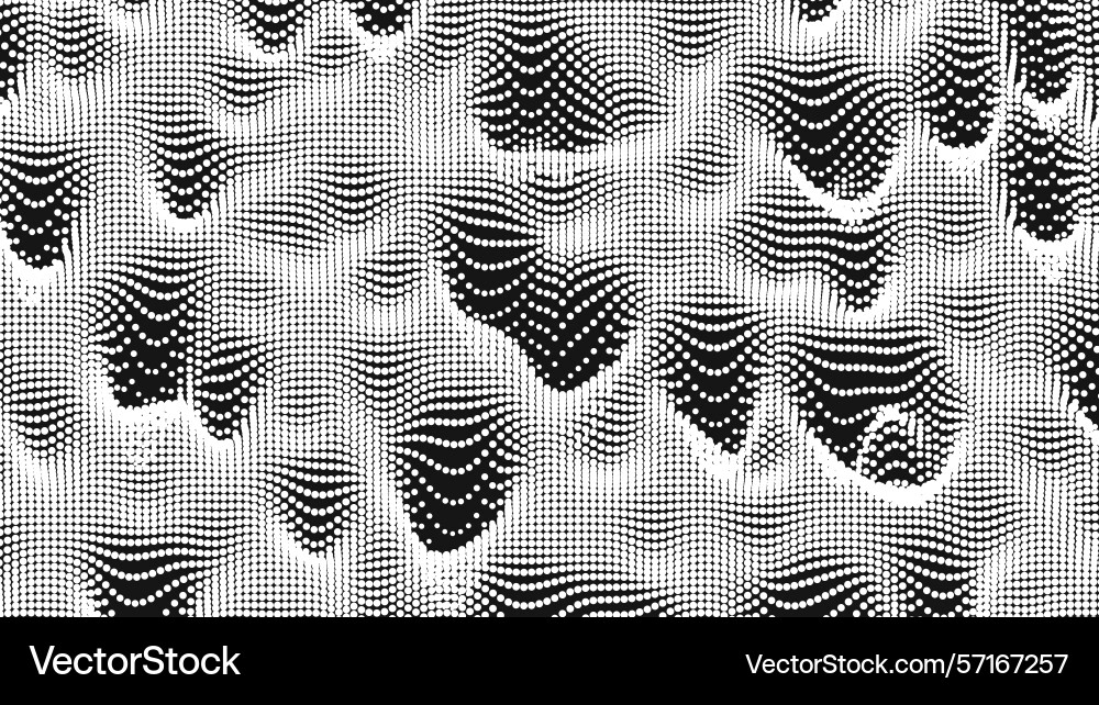 Point wave noise texture abstract dot background vector image