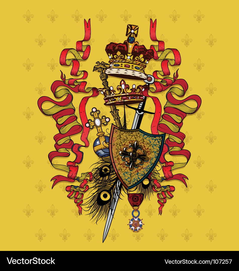 Royal composition Royalty Free Vector Image - VectorStock