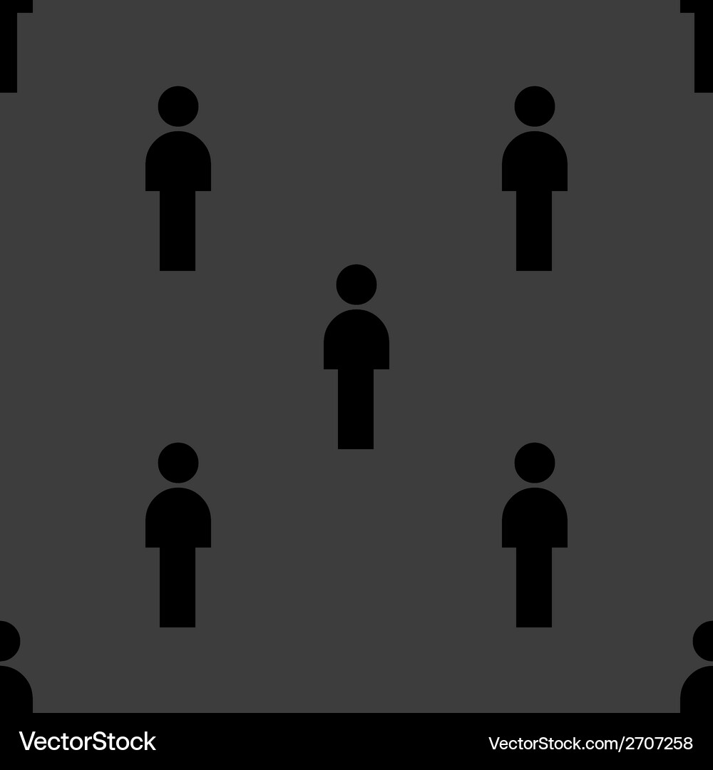 Man restroom web icon flat design seamless pattern Vector Image
