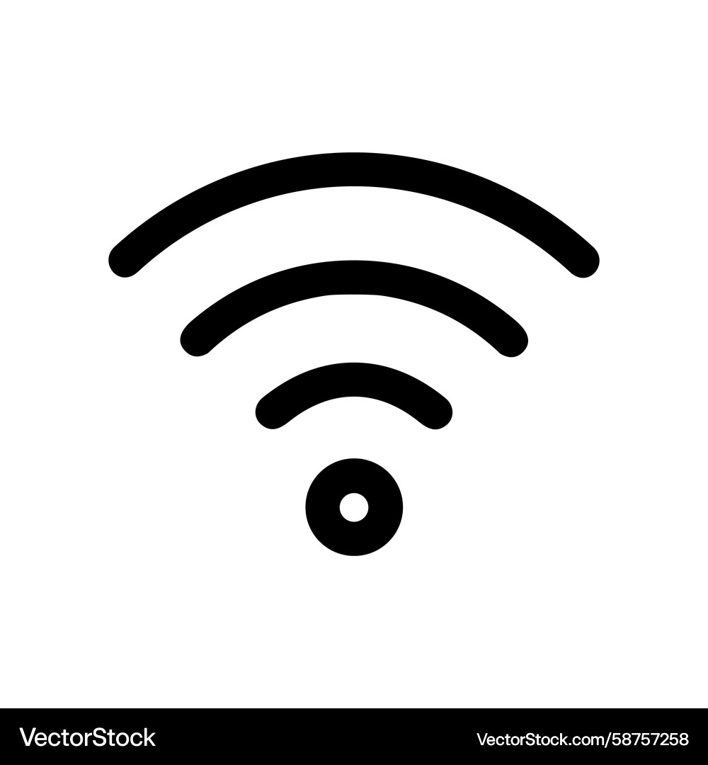 Simple Wifi Connection Icon Vector Image