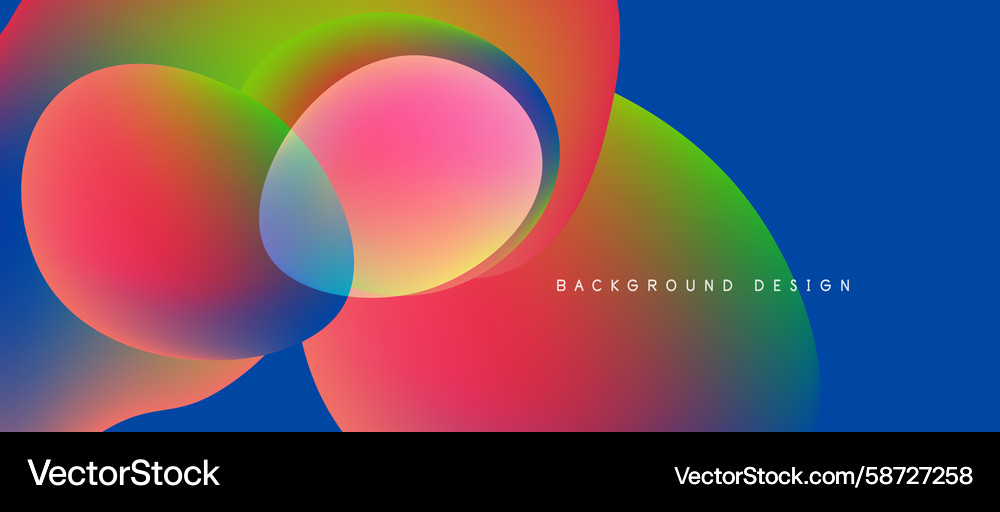Vibrant overlapping circles create colorful Vibrant overlapping circles create colorful Vector Image