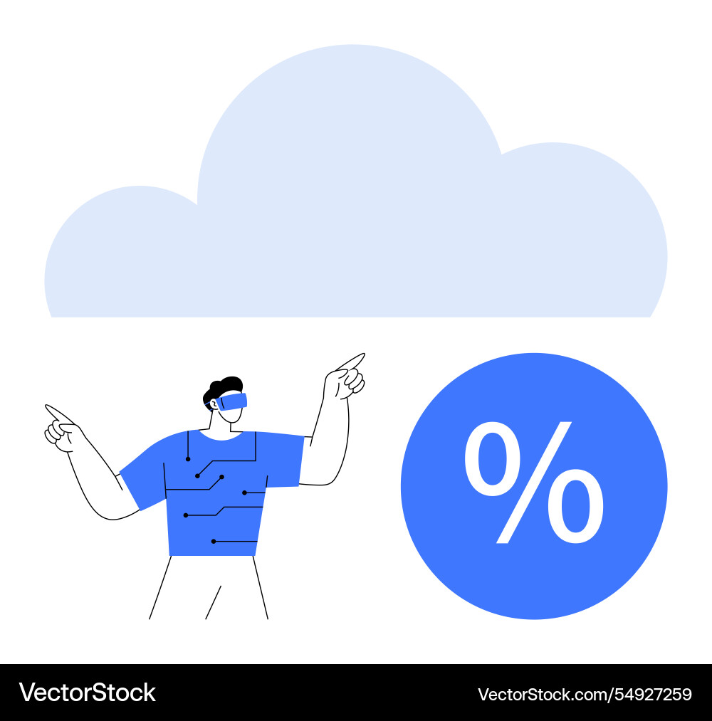 Cloud computing data analysis and technological Cloud computing data analysis and technological vector image