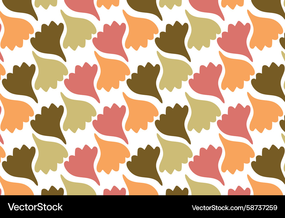 Tiny leaves scatter pattern Vector Image