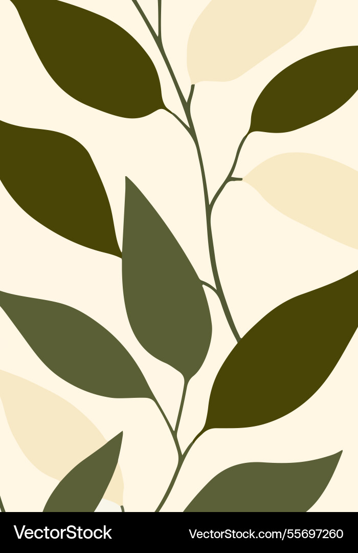 Abstract leaf pattern Vector Image