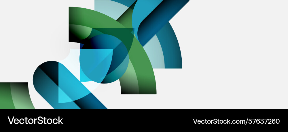 Abstract ribbons overlap creating dynamic visual vector image