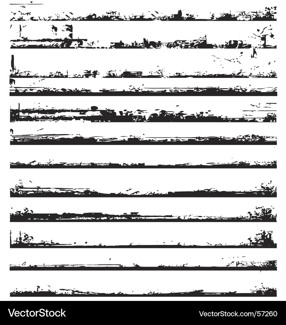 Grunge Edge Fragments vector image