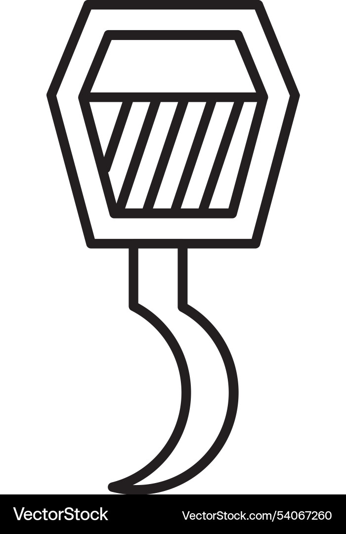 Hook line icon design Vector Image
