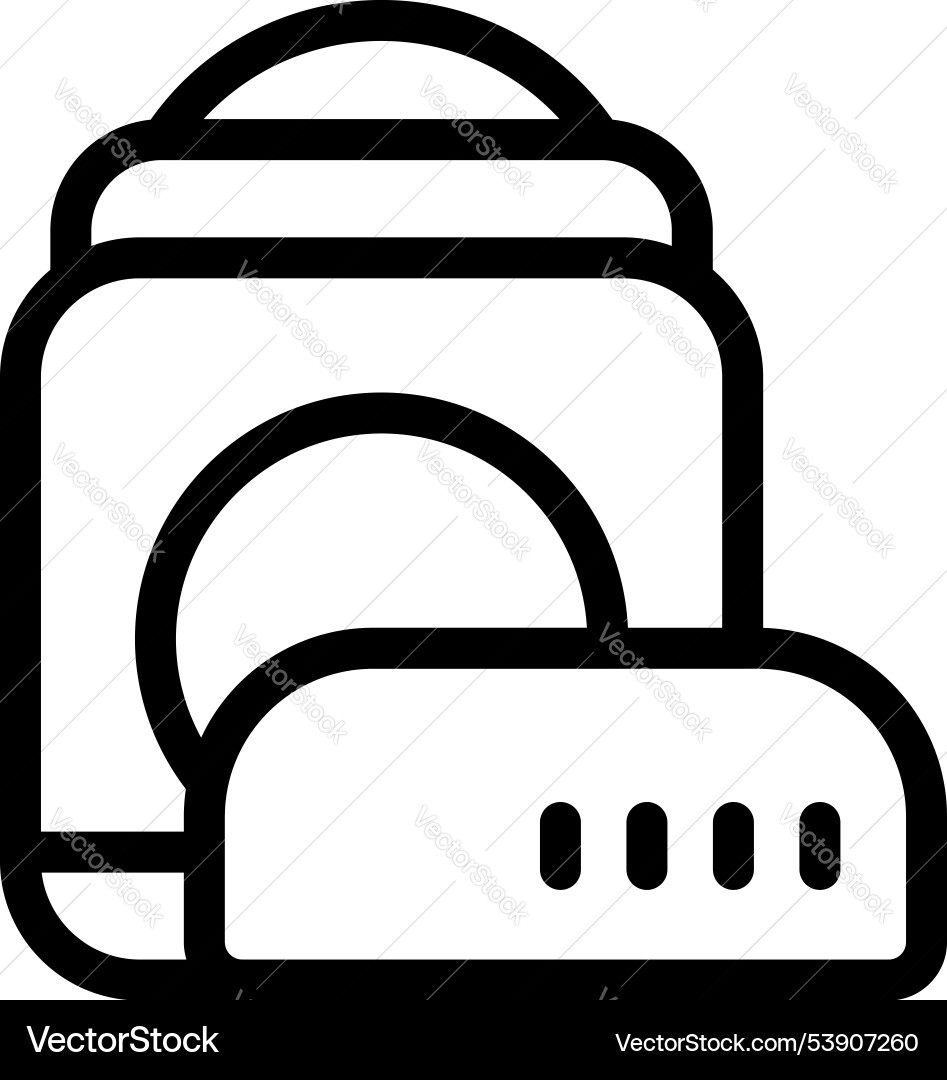 Router providing wireless internet connection icon Router providing wireless internet connection icon vector image