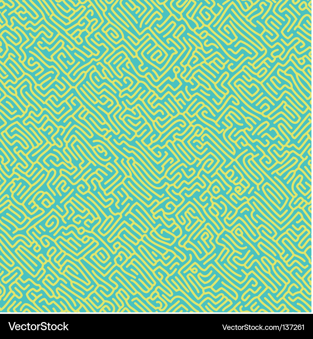 Intertwined Line Maze Pattern Vector Image