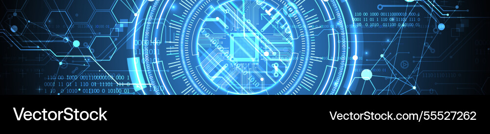 Abstraction on the theme of tech circles Abstraction on the theme of tech circles vector image