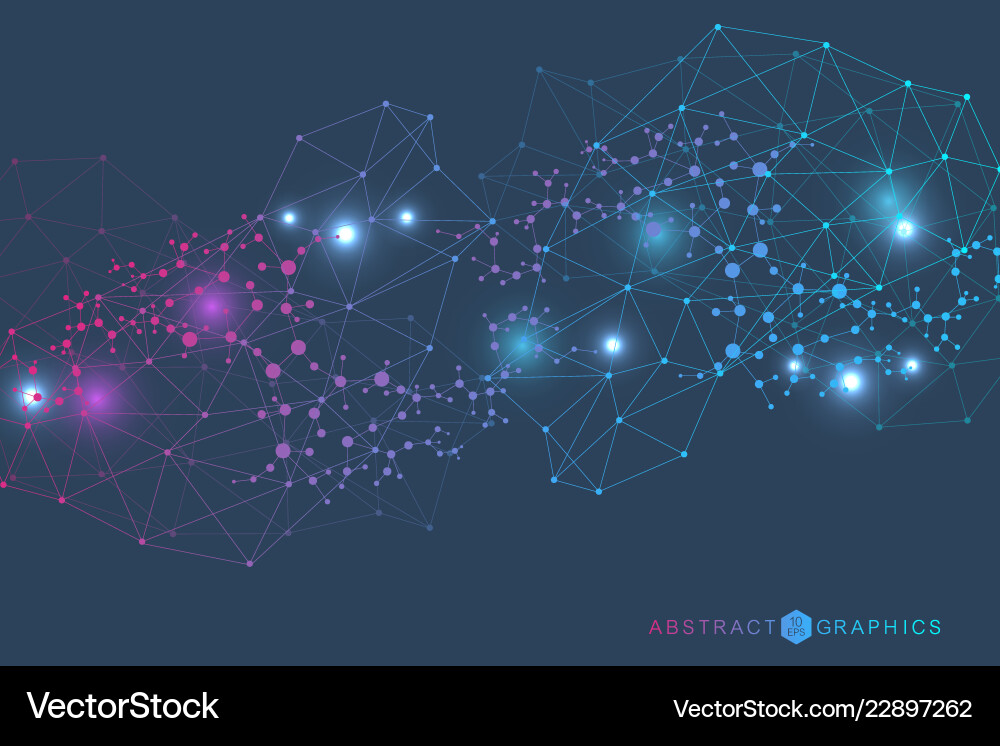 Big data visualization background modern Big data visualization background modern vector image