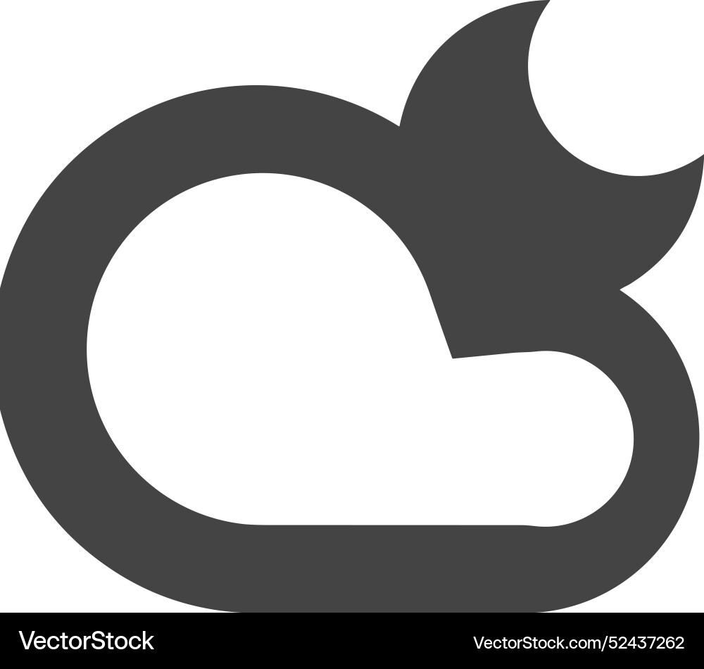 Cloud storage icon symbol image of the database Vector Image
