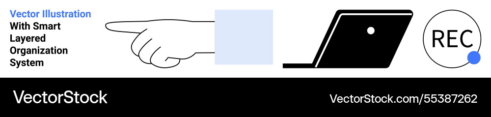 Hand gesture screen interface and recording Hand gesture screen interface and recording vector image