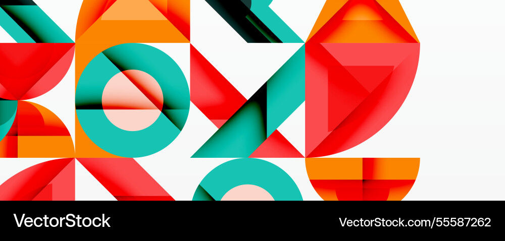 Minimal geometric abstract background circle Minimal geometric abstract background circle vector image