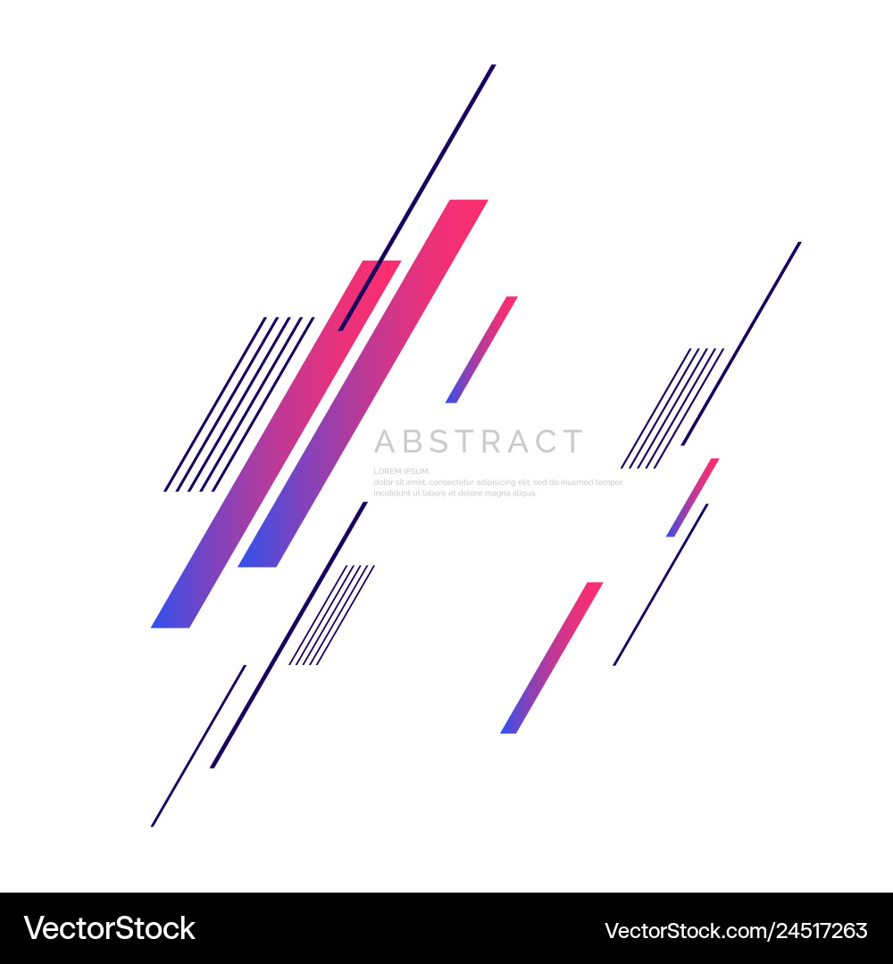 Abstract background with dynamic shapes vector image