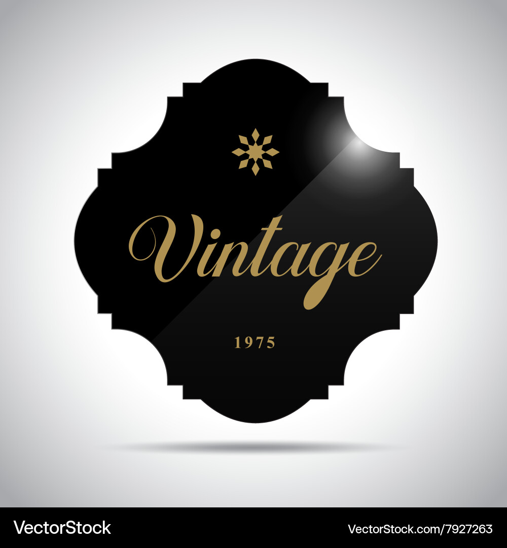 Black vintage frame Royalty Free Vector Image - VectorStock