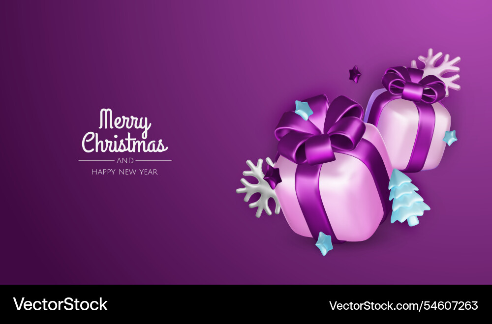Happy new year and merry christmas Happy new year and merry christmas vector image