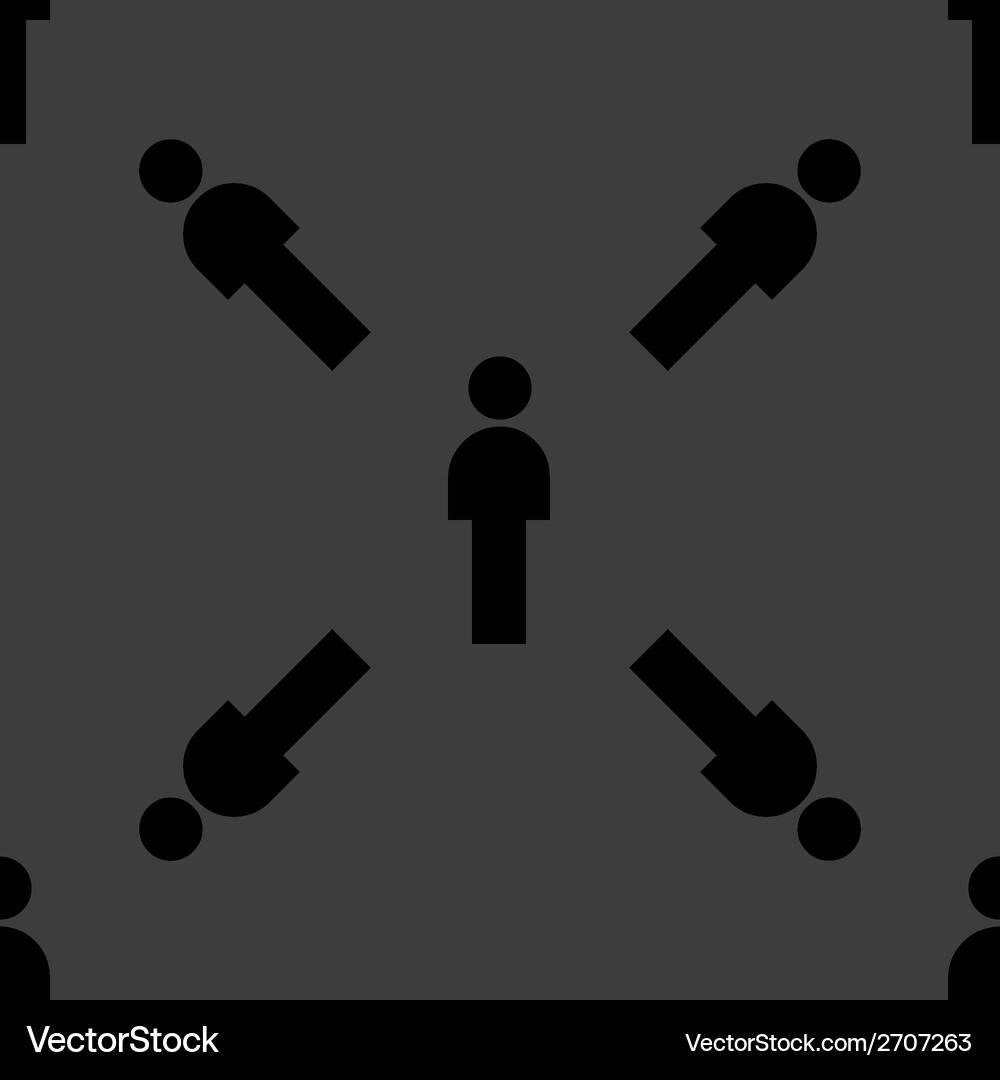 Man restroom web icon flat design seamless pattern Vector Image