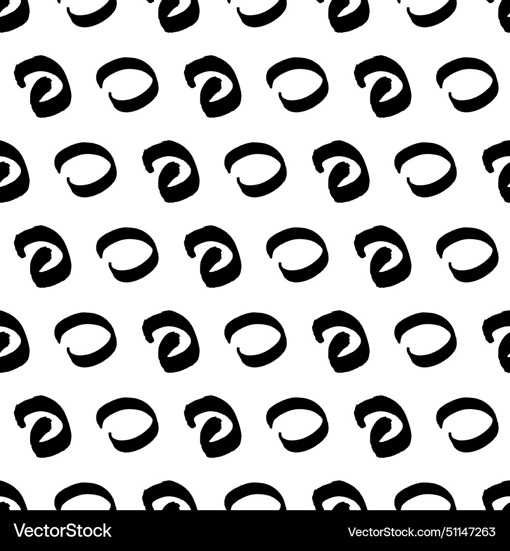Seamless pattern with sketch circles shape Seamless pattern with sketch circles shape vector image