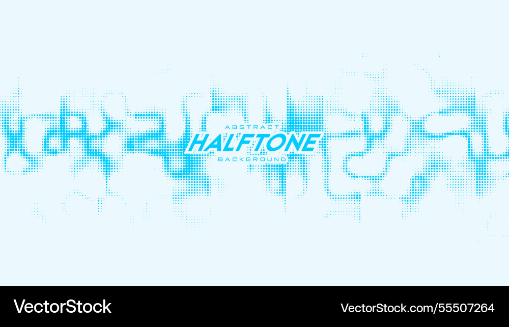 Abstrakte gerollte blaue Halbton-Soundwelle Abstrakte gerollte blaue Halbton-Soundwelle vektorbild