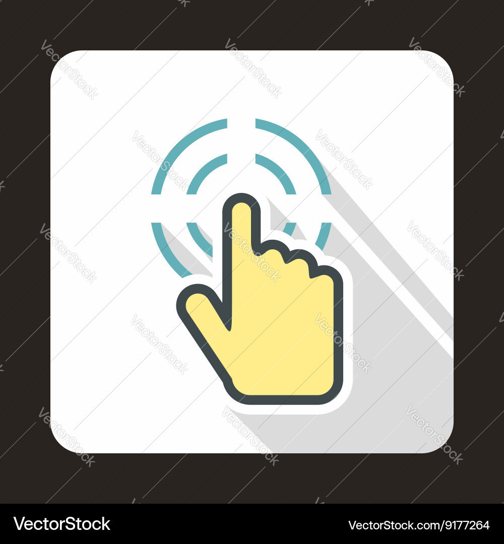 Mouse cursor selection icon flat style vector image