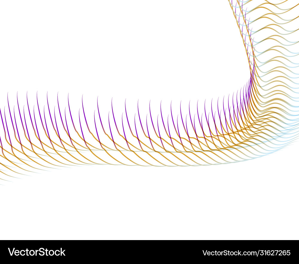 Abstract background blend wave line design vector image