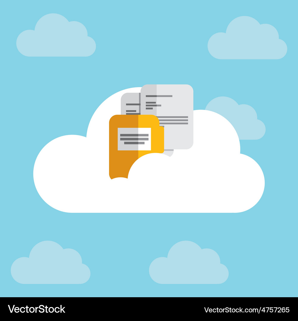 Cloud computing Vector Image