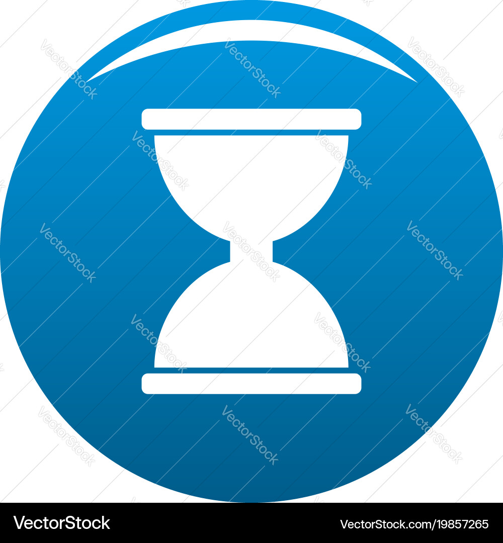 Cursor click loading icon blue Vector Image