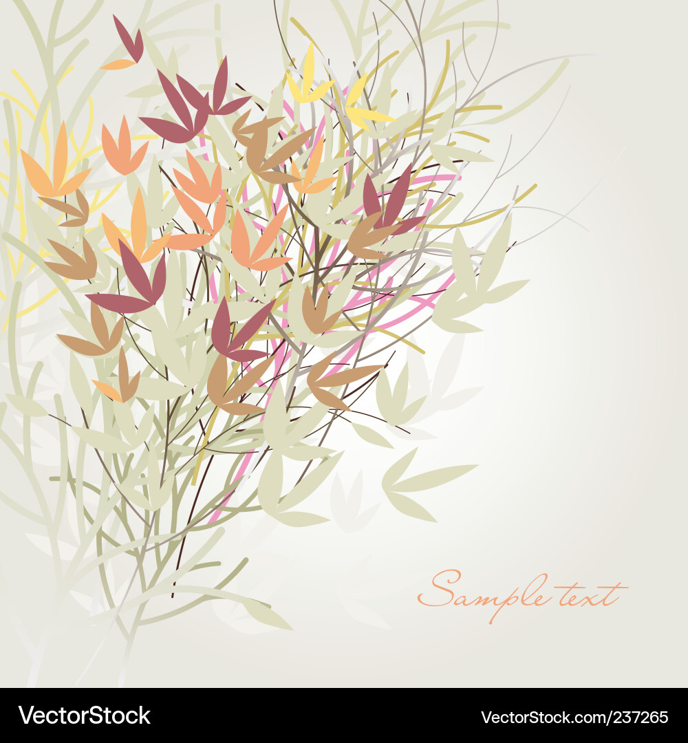 Floral Branch Pattern Vector Image