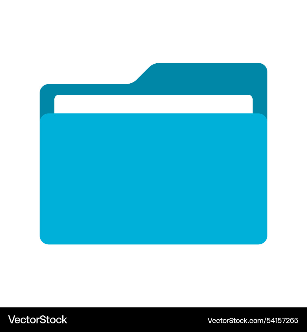 Folder icon document symbol file computer Vector Image