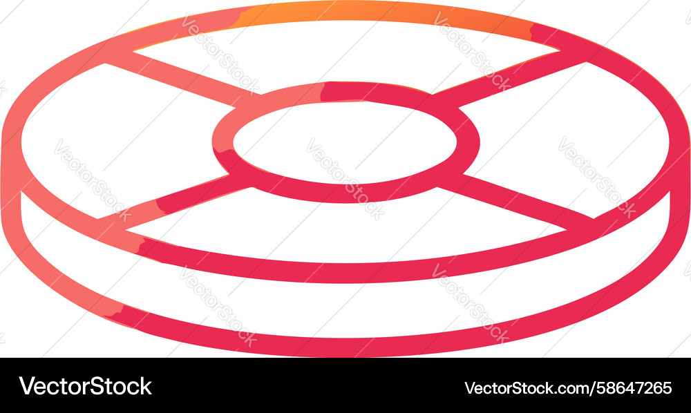 Gradient Ring Loading Icon Vector Image